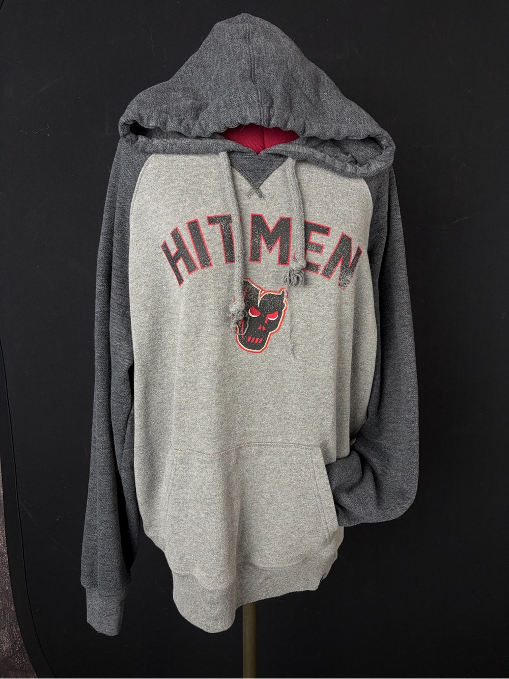 Gray Two-Tone 'Hitmen' Pullover Hoodie